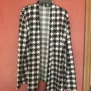 Medium/large Houndstooth open cardigan